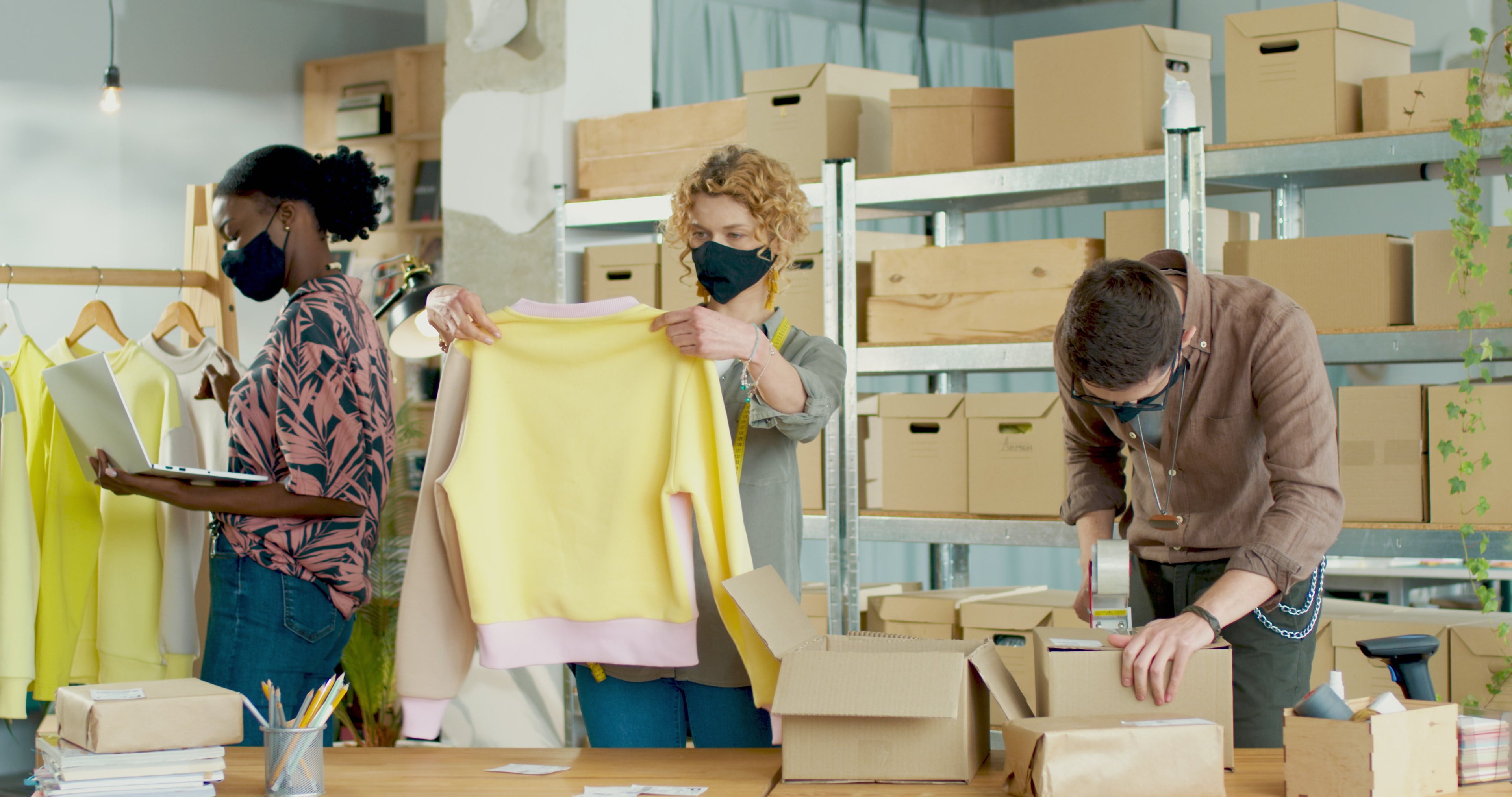 Load video: shop,
packing 